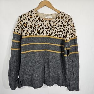 Beachlunchlounge animal print sweater size M 8-10